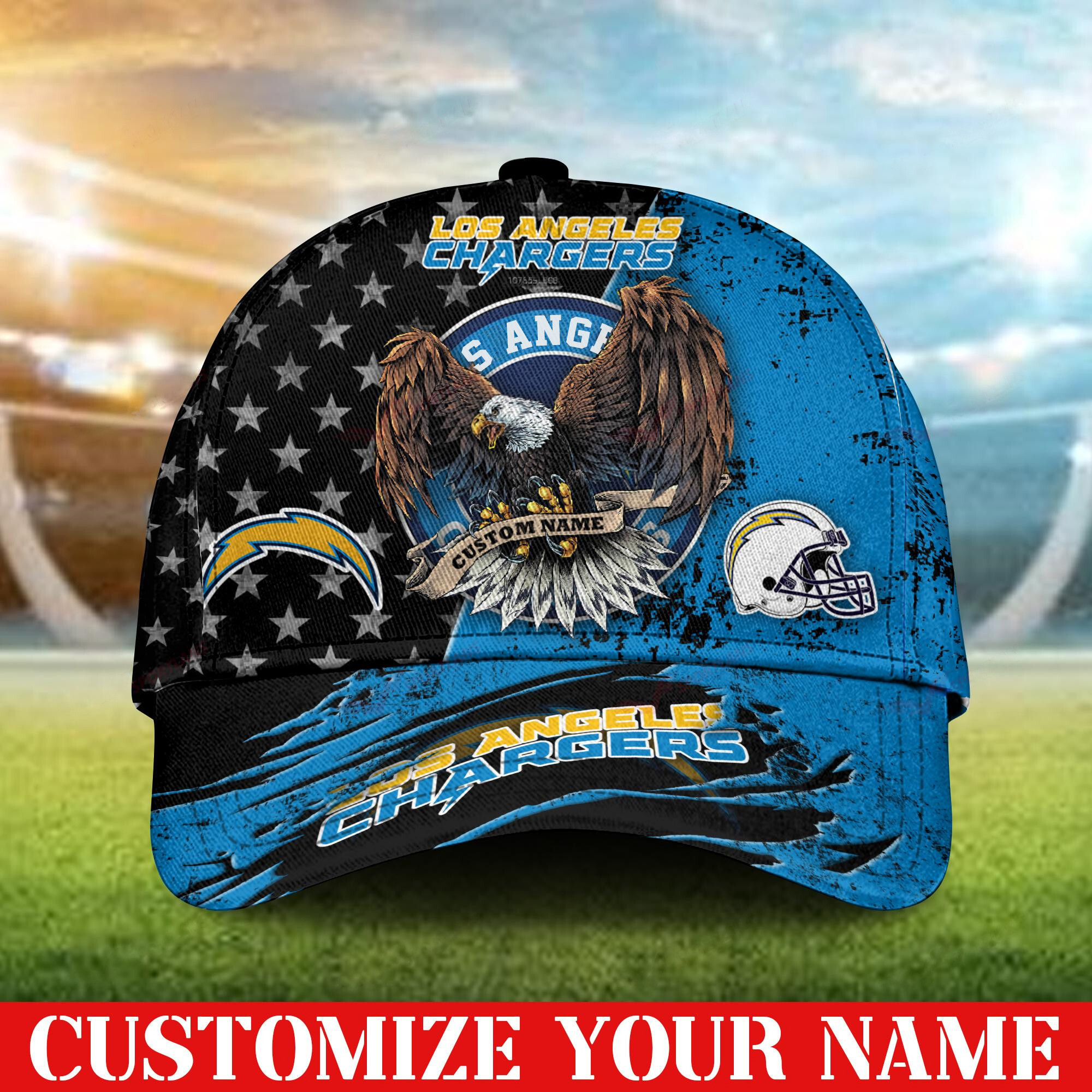 los angeles chargers personalized classic cap bb390 lsl1c