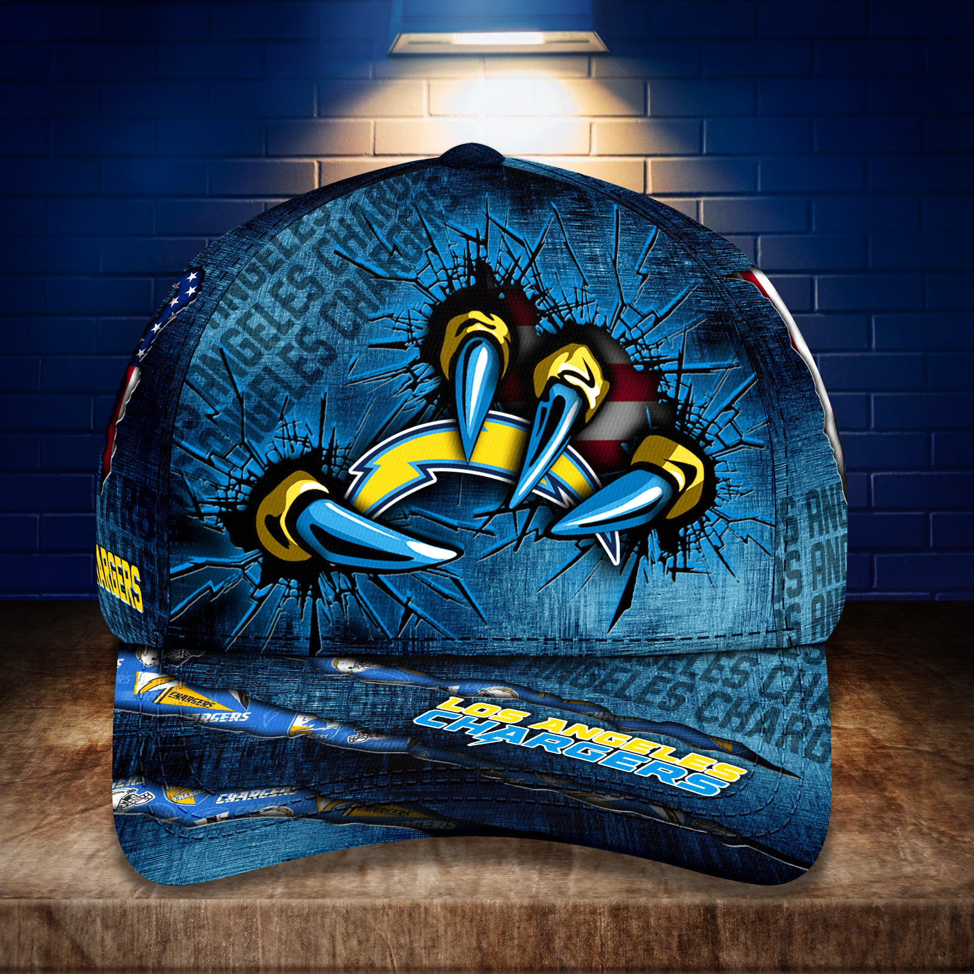 los angeles chargers personalized classic cap bg260 otigm