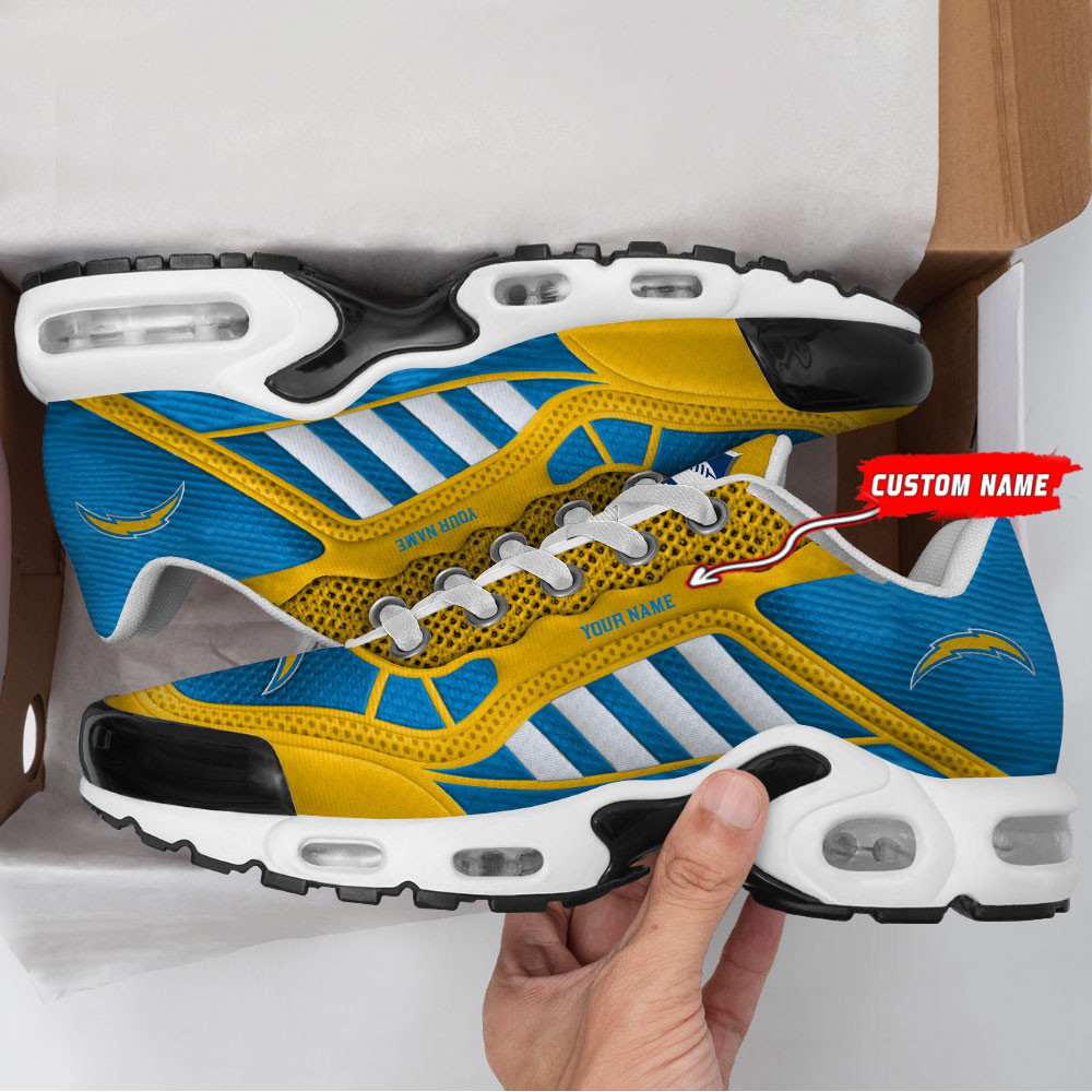 los angeles chargers personalized plus t n youth sneakers bg152 su7gs