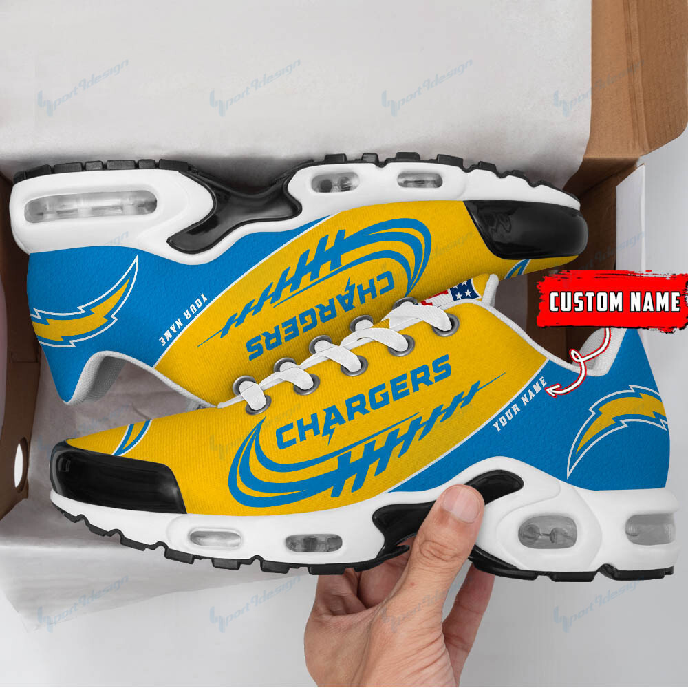 los angeles chargers personalized plus t n youth sneakers bg27 a9hd2