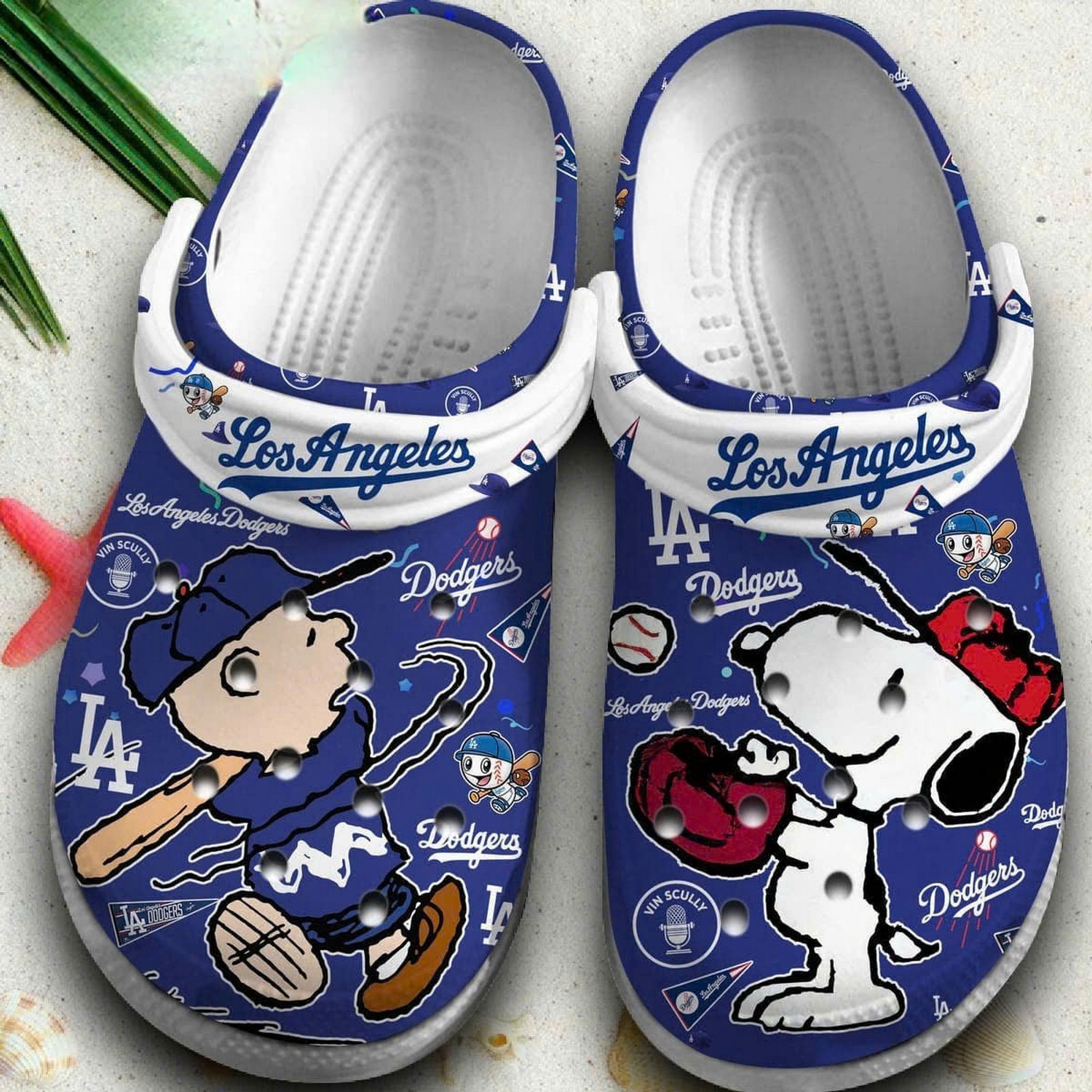 los angeles dodgers and snoopy peanuts mlb sport blue clogs for kids and adults q2kft
