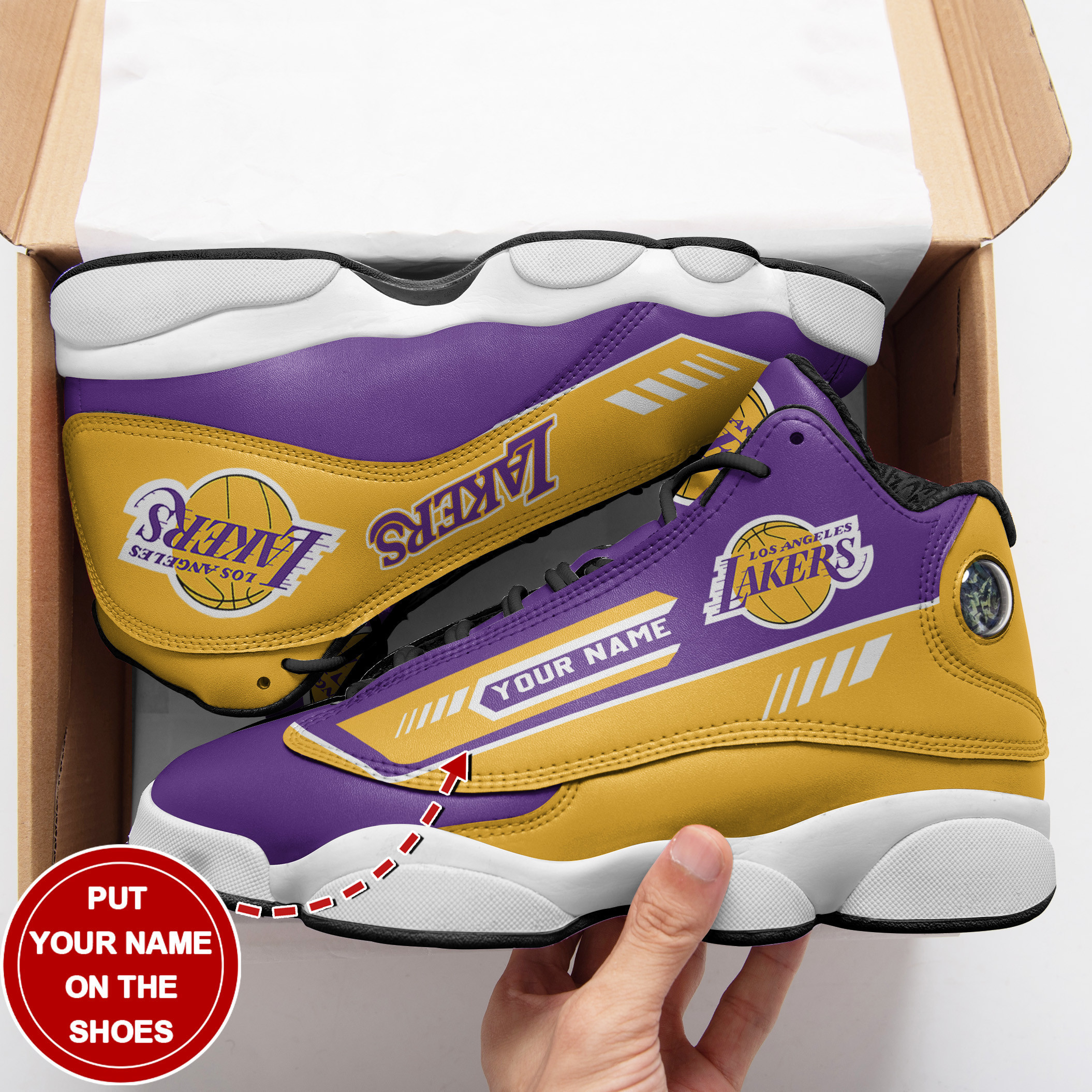 los angeles lakers personalized ajd13 sneakers bg33 gijxf