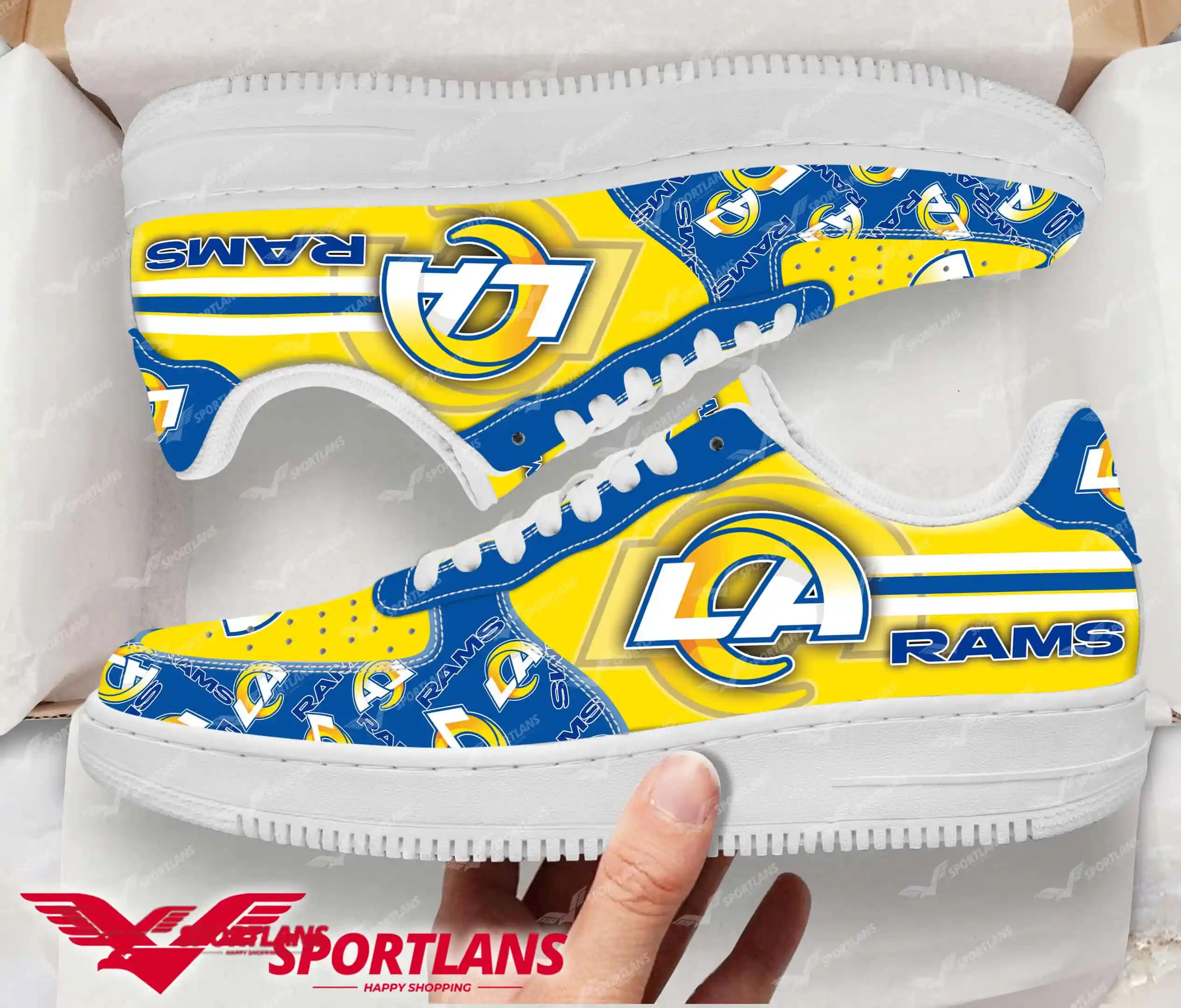 los angeles rams nfl personalized air force 1 shoes 1bgcp