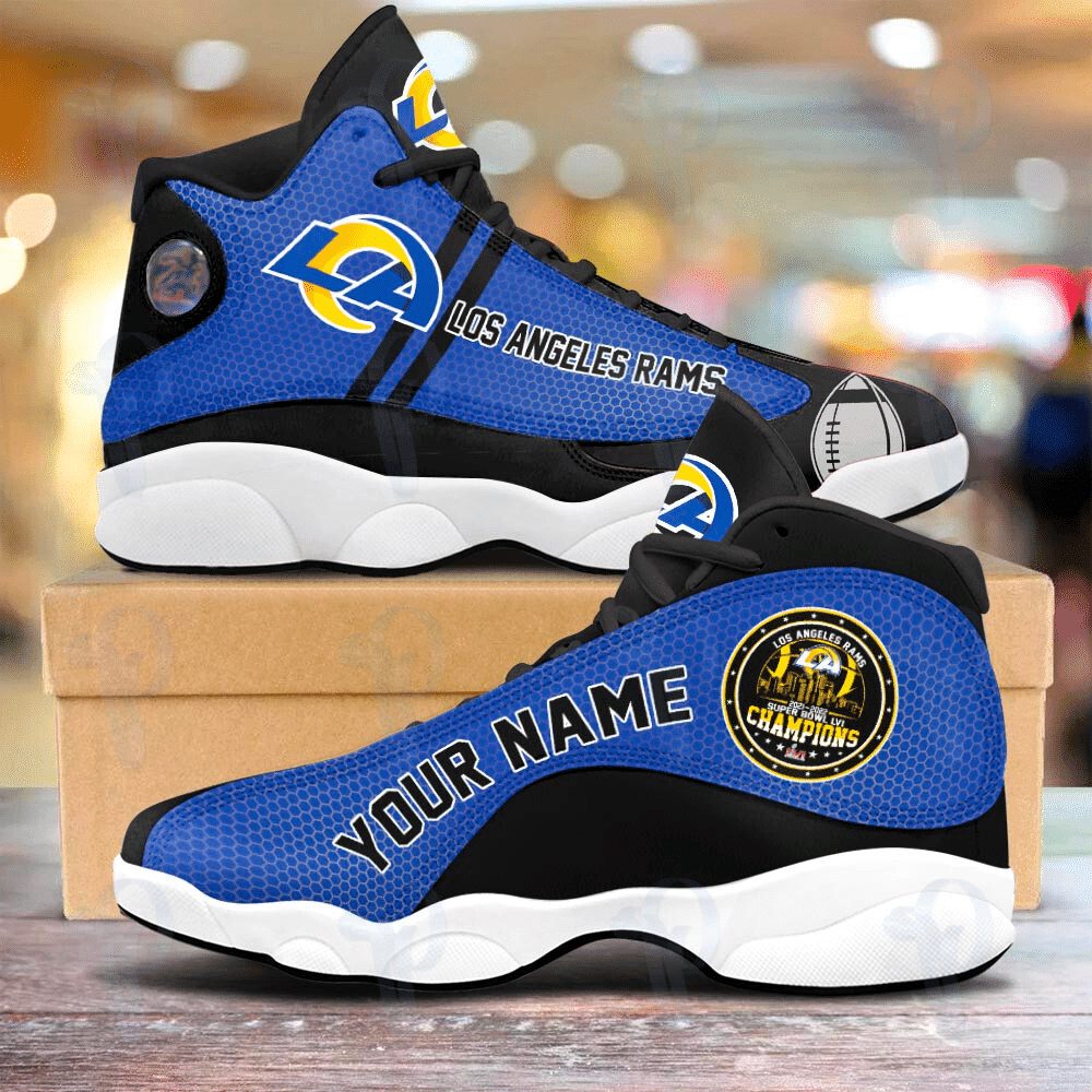 los angeles rams personalized ajd13 sneakers 025 e8ppa