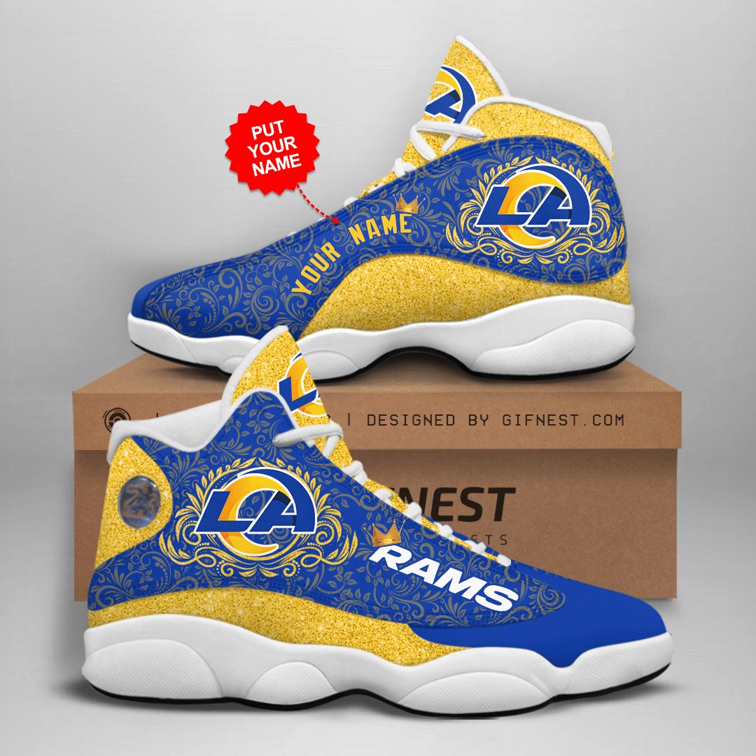 los angeles rams personalized ajd13 sneakers 1071 so5zt