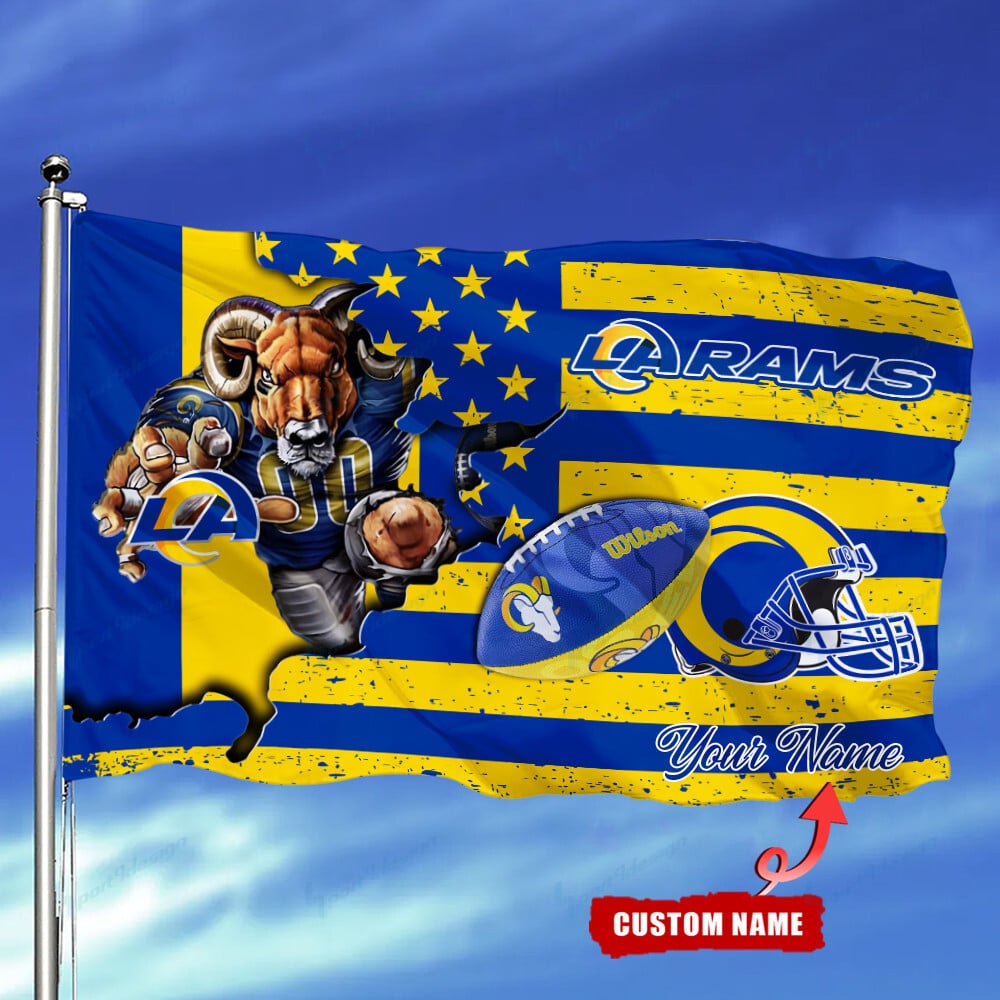 los angeles rams personalized flag 117 3pm3q