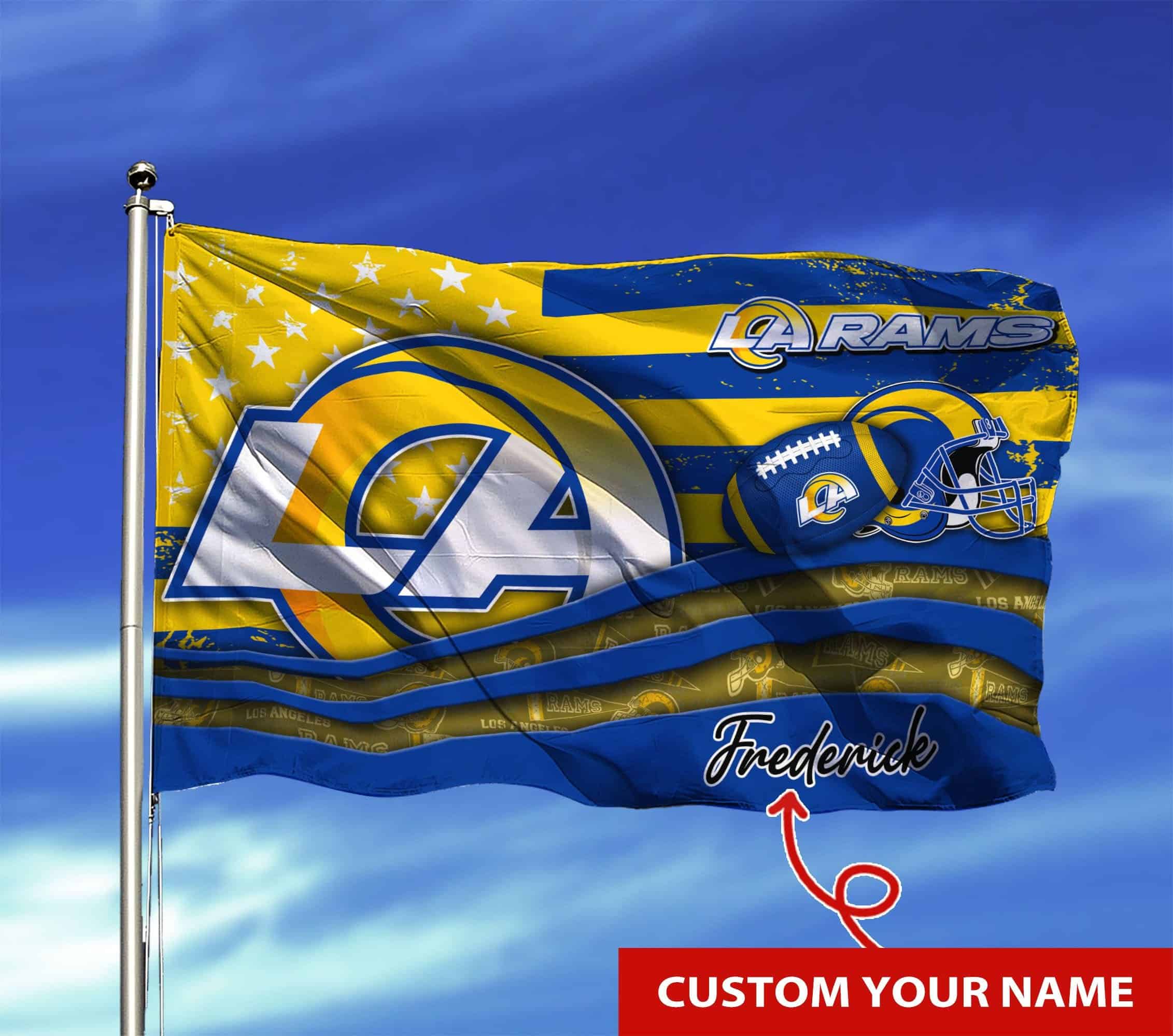 los angeles rams personalized flag 17 79lnr