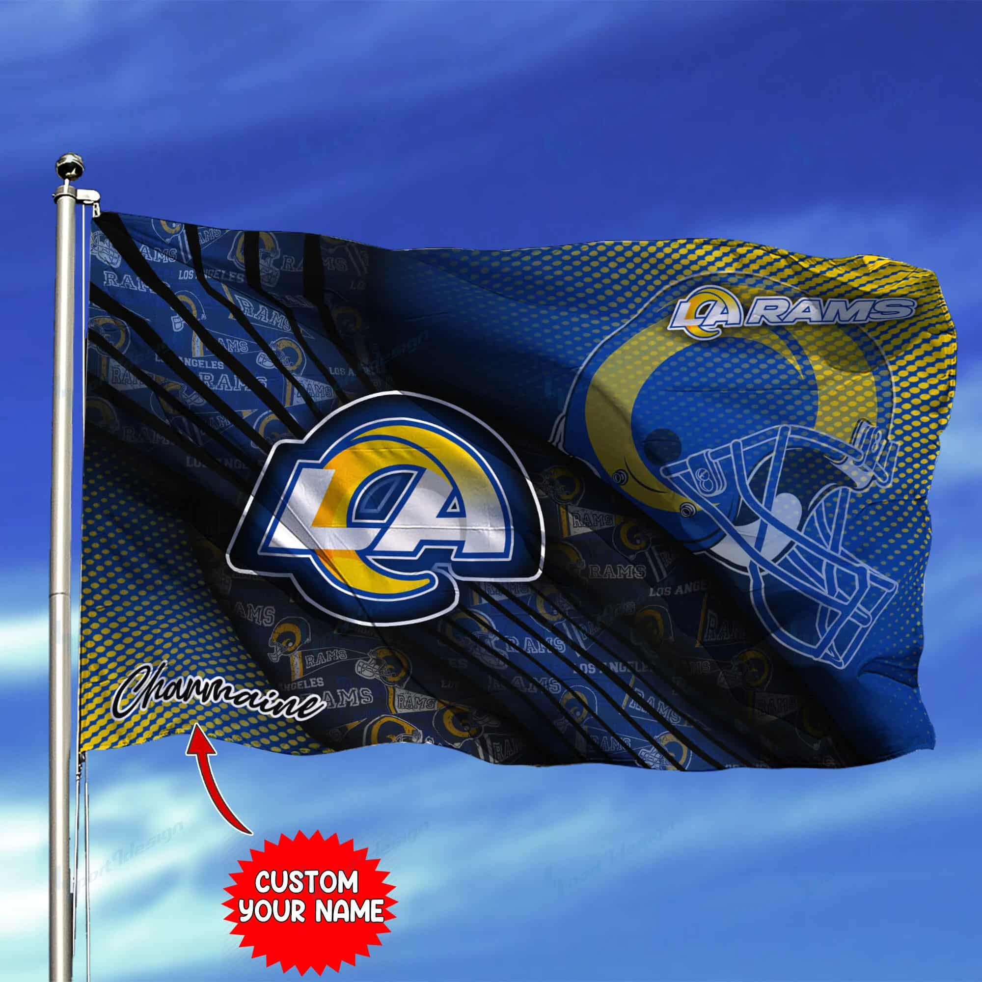 los angeles rams personalized flag 223 ctgk6