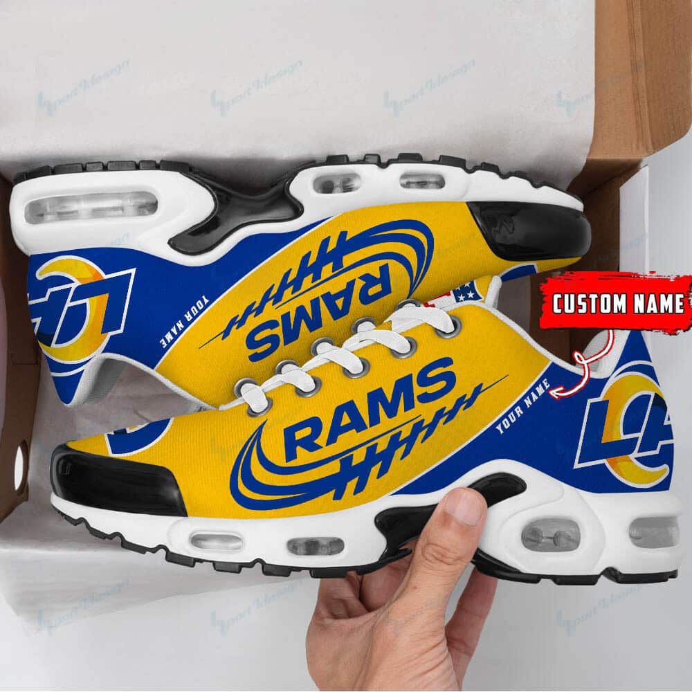 los angeles rams personalized plus t n youth sneakers bg26 cpfgt