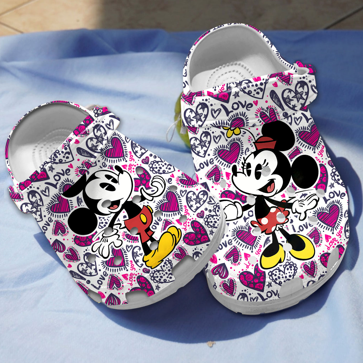 love mickey and minnie soft 26 comfortable cartoon clogs ksgex
