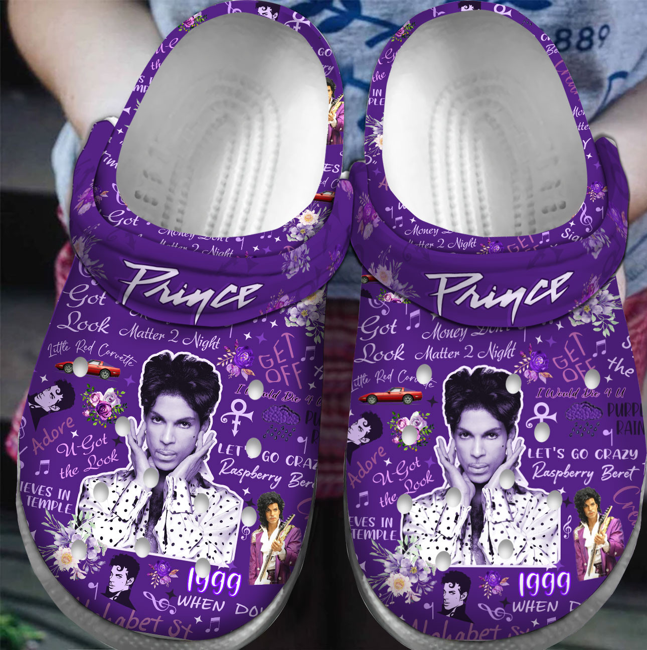 lovely purple prince music clogs for adults and kids ctsrd