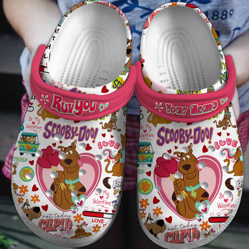 lovely scooby doo valentines day unisex clogs perfect gift for couple rlck3