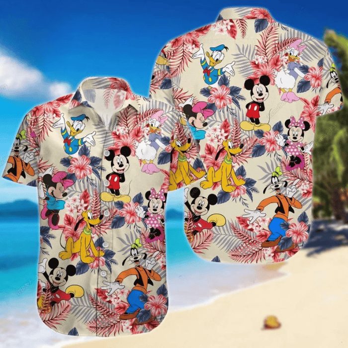 lovely shine mickey mouse hawaiian shirt vz3cl