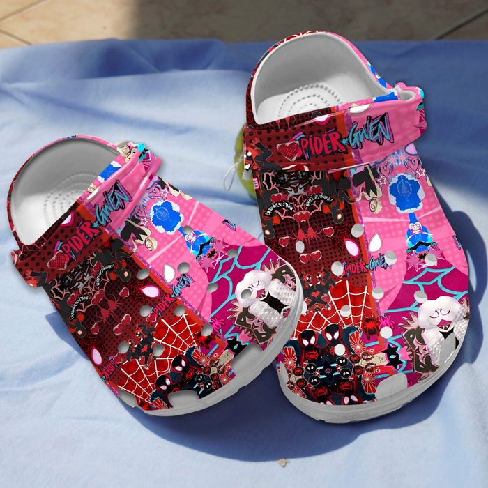 lovely spider x gwen ghost spider clogs for men and women eez72