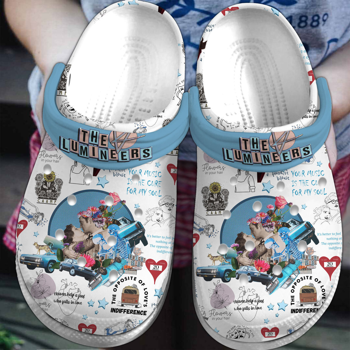 lovely the lumineers music band clogs for kids and adults v4ggc