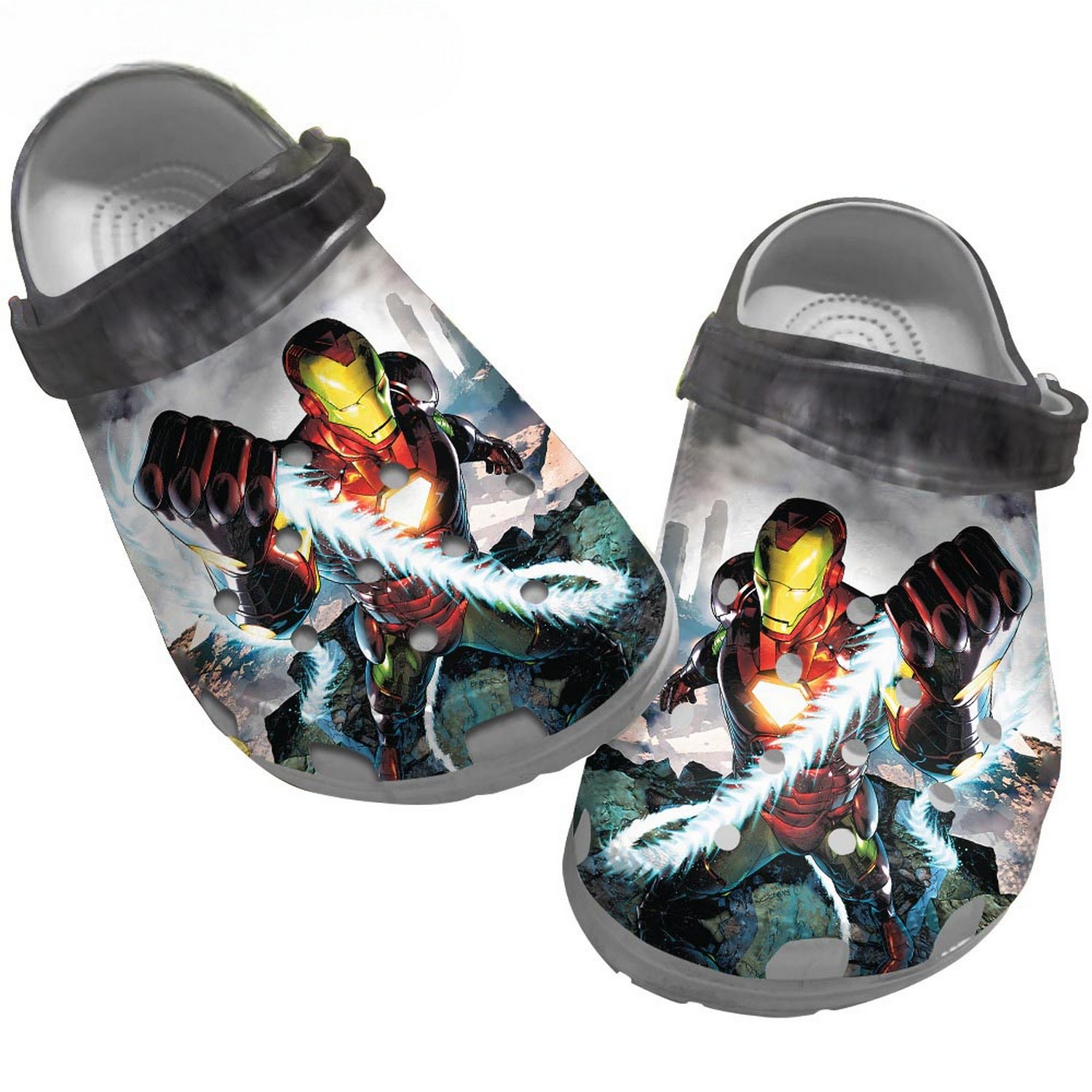 marvel iron man clogs for kids and adults hynmc