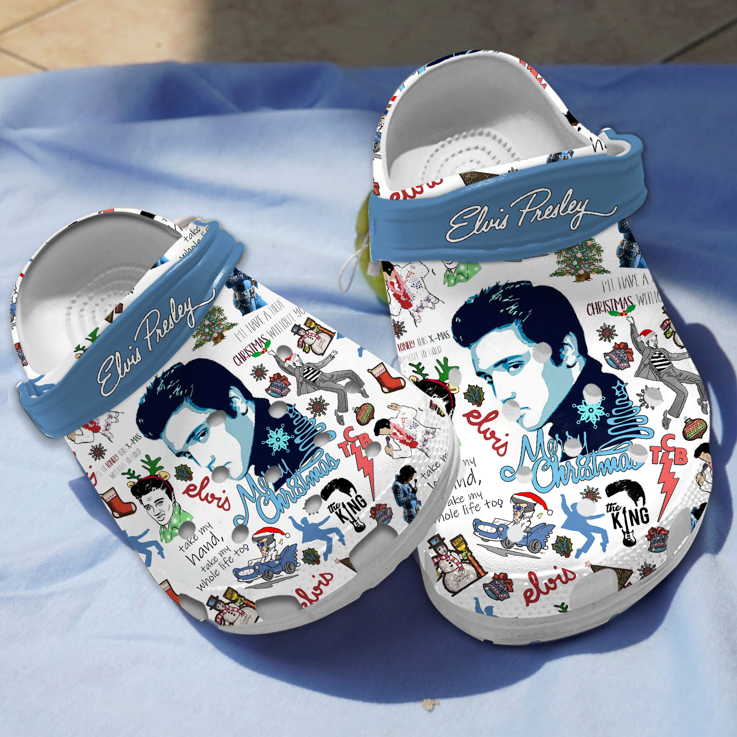 merry christmas elvis presley classic clogs perfect gift for fan of elvis uazfe
