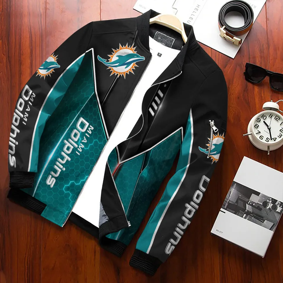 miami dolphins bomber jacket bg264 fgijc