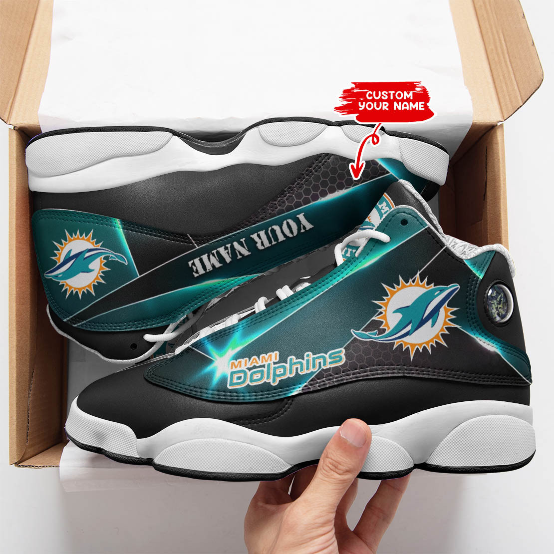 miami dolphins personalized ajd13 sneakers bg198 xlru9