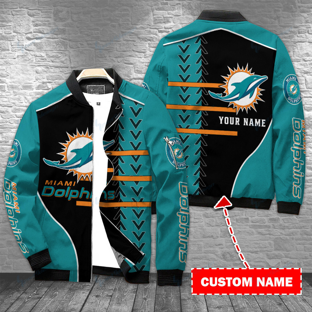 miami dolphins personalized bomber jacket bg434 gphat