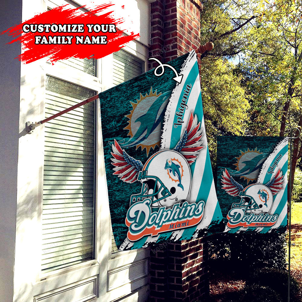 miami dolphins personalized flag 461 hvnbi