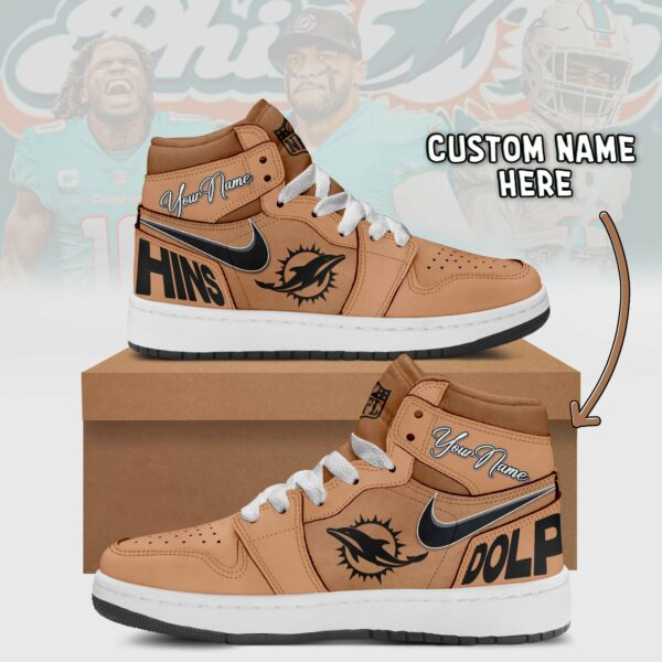 miami dolphins brown air jordan 1