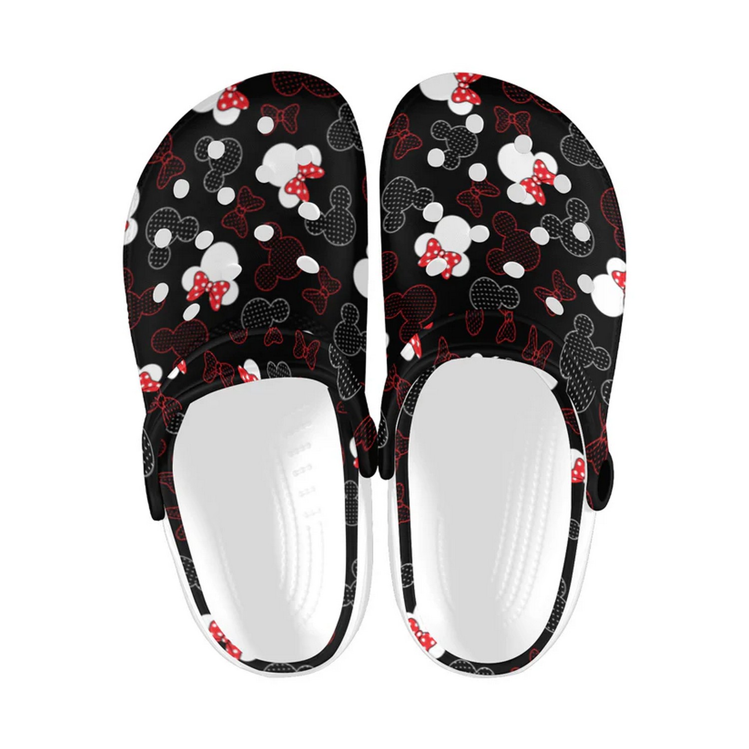 mickey and minnie dots unique design clogs for kids and adults na89g