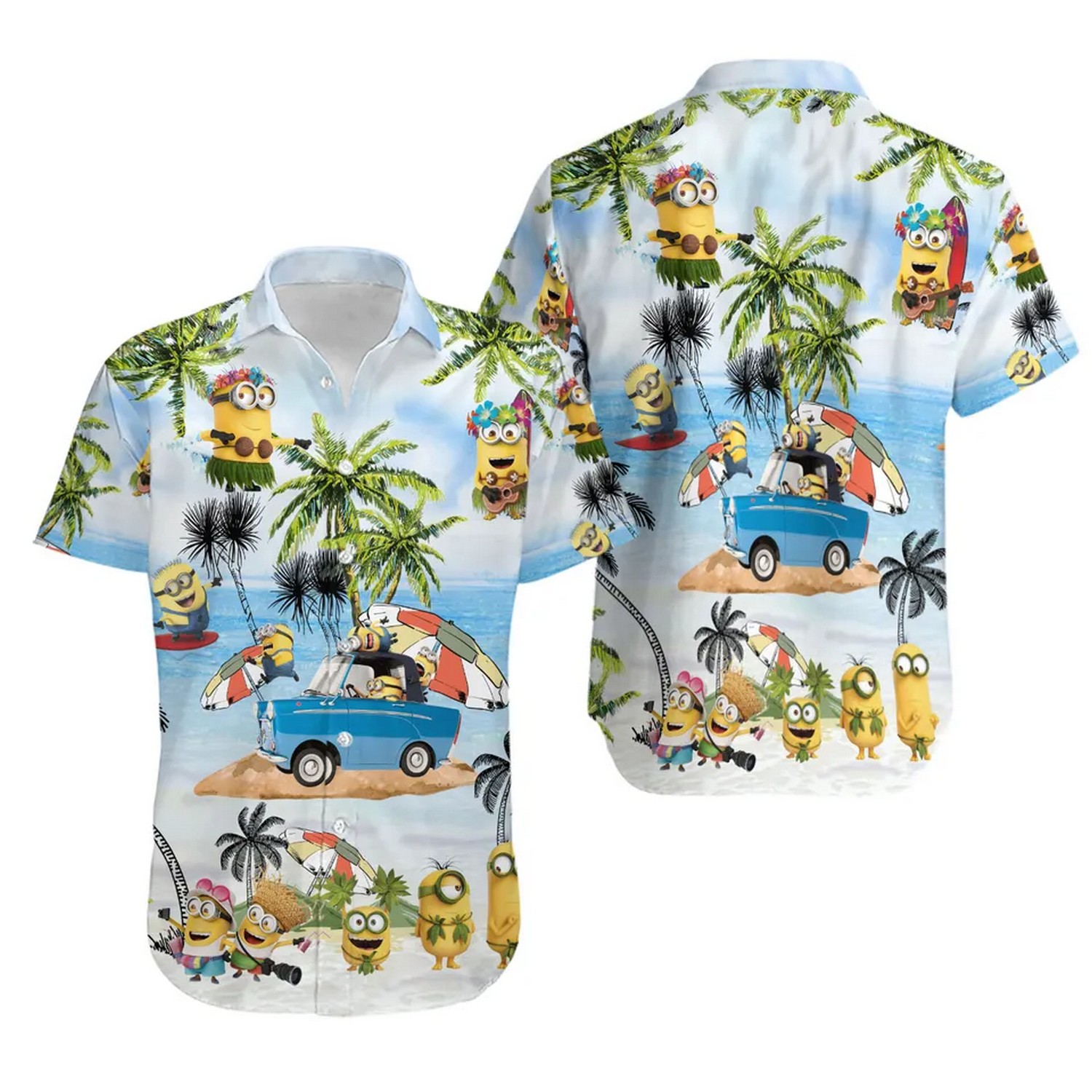 minion beach themed hawaiian shirt 7rvw9