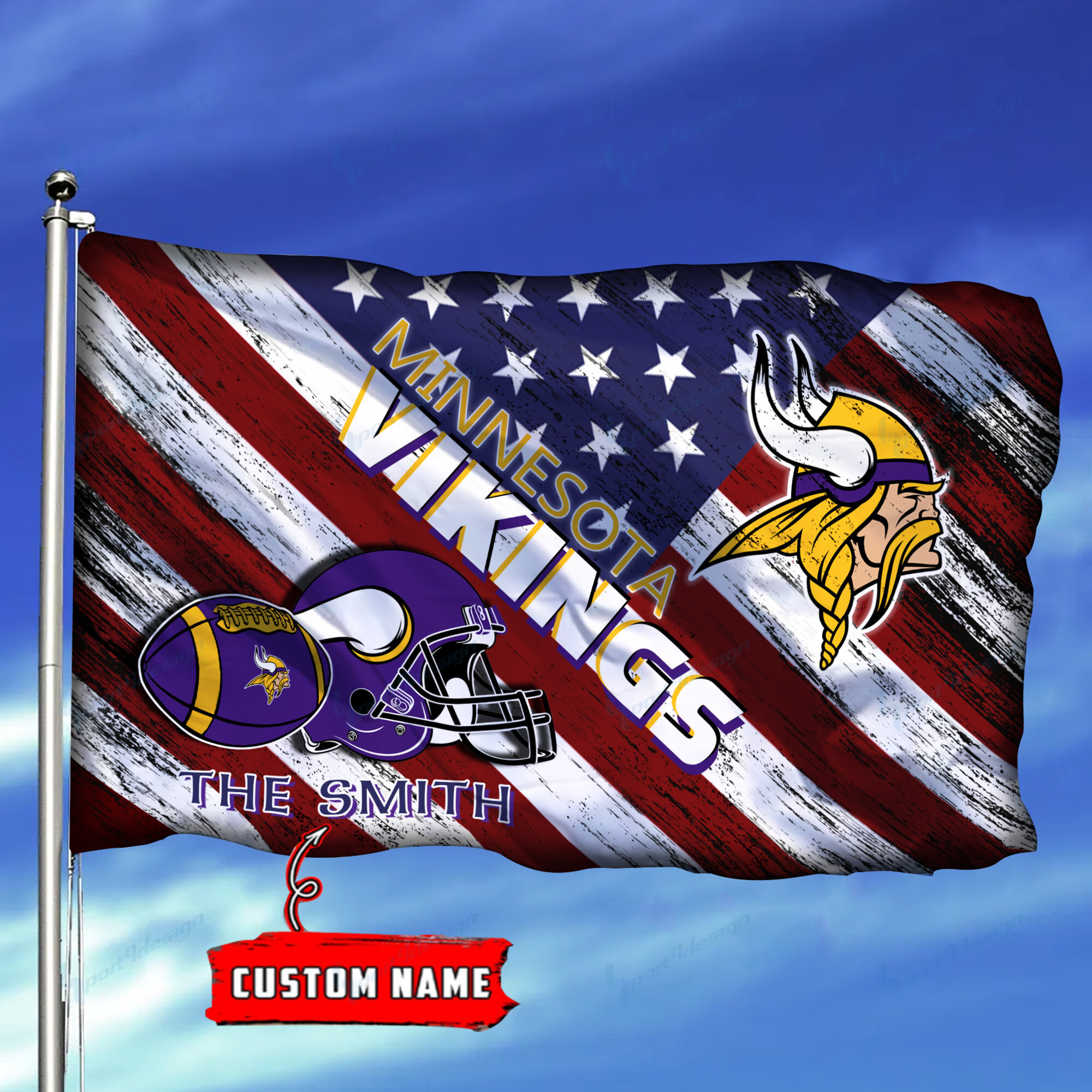 minnesota vikings personalized flag 152 omuc3