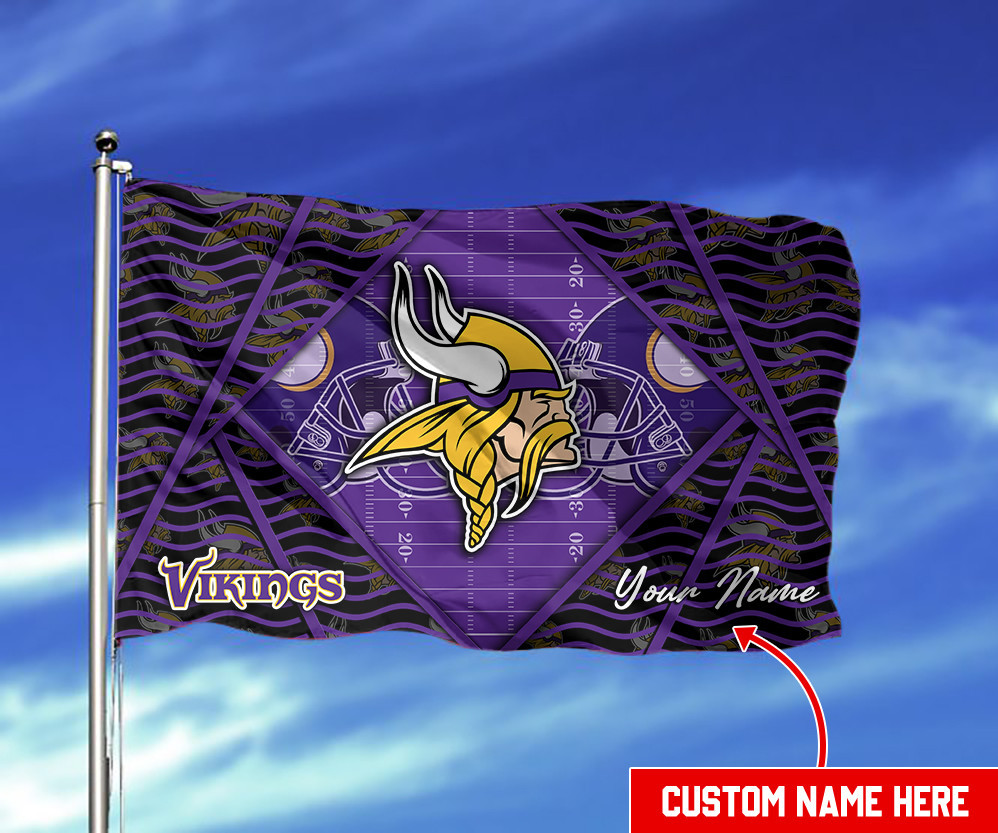 minnesota vikings personalized flag 405 eau8m