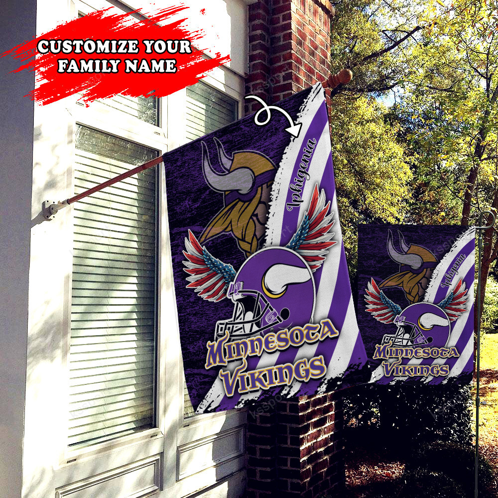 minnesota vikings personalized flag 462 xnufg