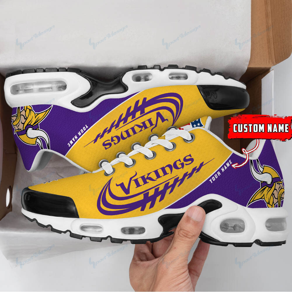 minnesota vikings personalized plus t n youth sneakers bg18 c2yms