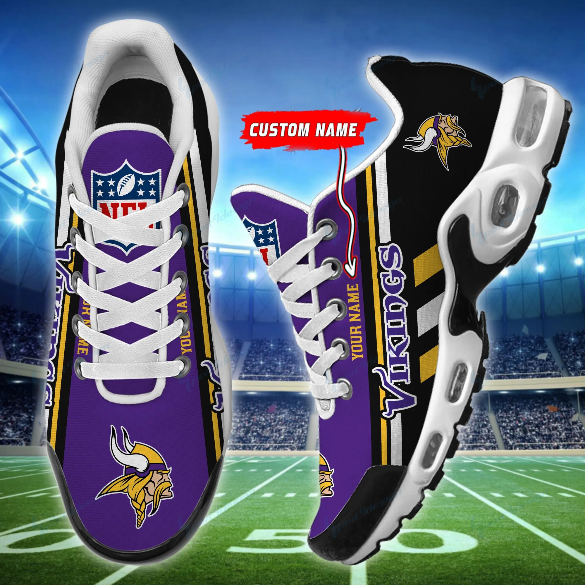 minnesota vikings personalized plus t n youth sneakers bg68 p0ydd