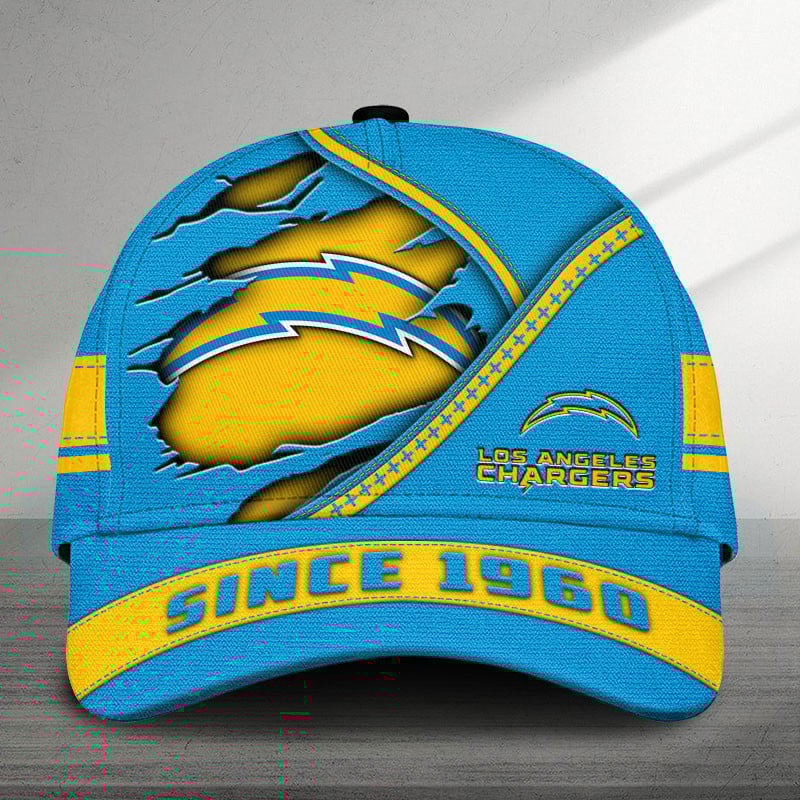 mistmerch los angeles chargers personalized classic cap gift for fans ec1z4