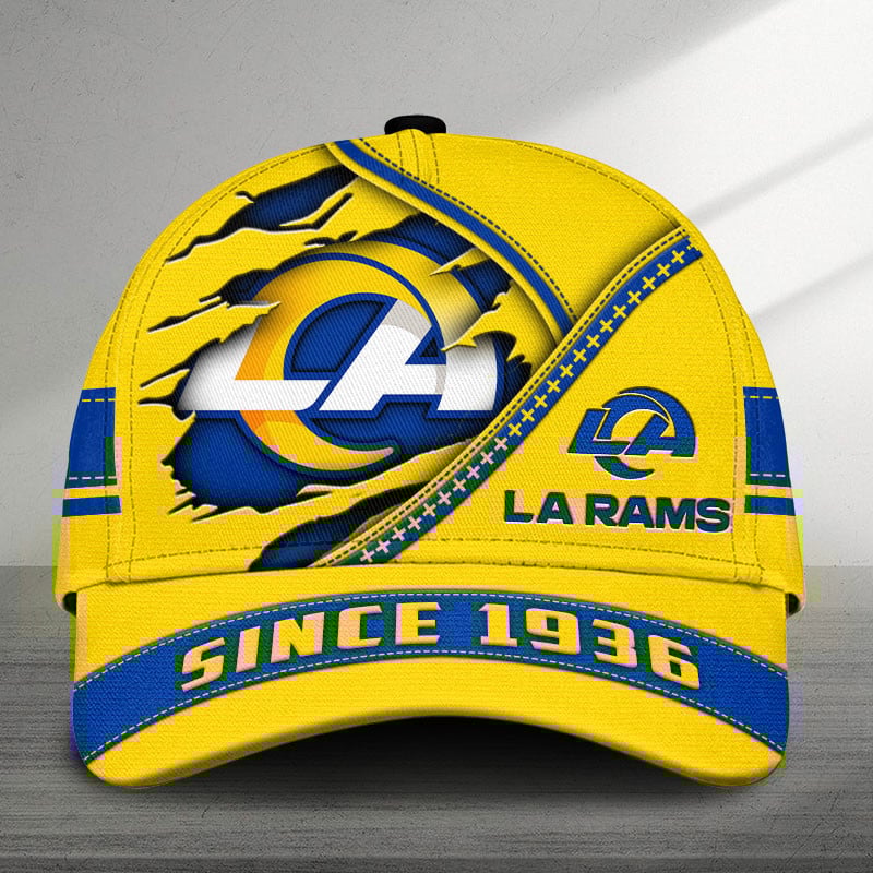 mistmerch los angeles rams personalized classic cap gift for fans g4h5w