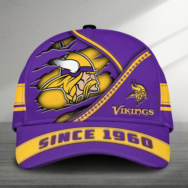 mistmerch minnesota vikings personalized classic cap gift for fans 4vjzu