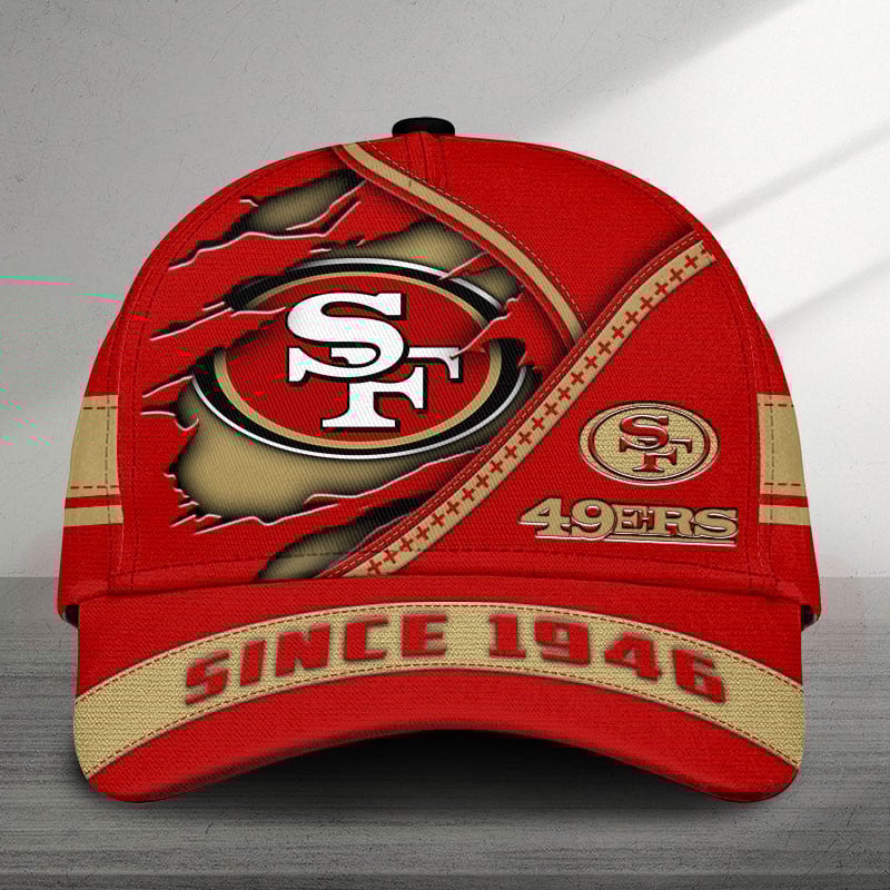 mistmerch san francisco 49ers personalized classic cap gift for fans 7kv0z