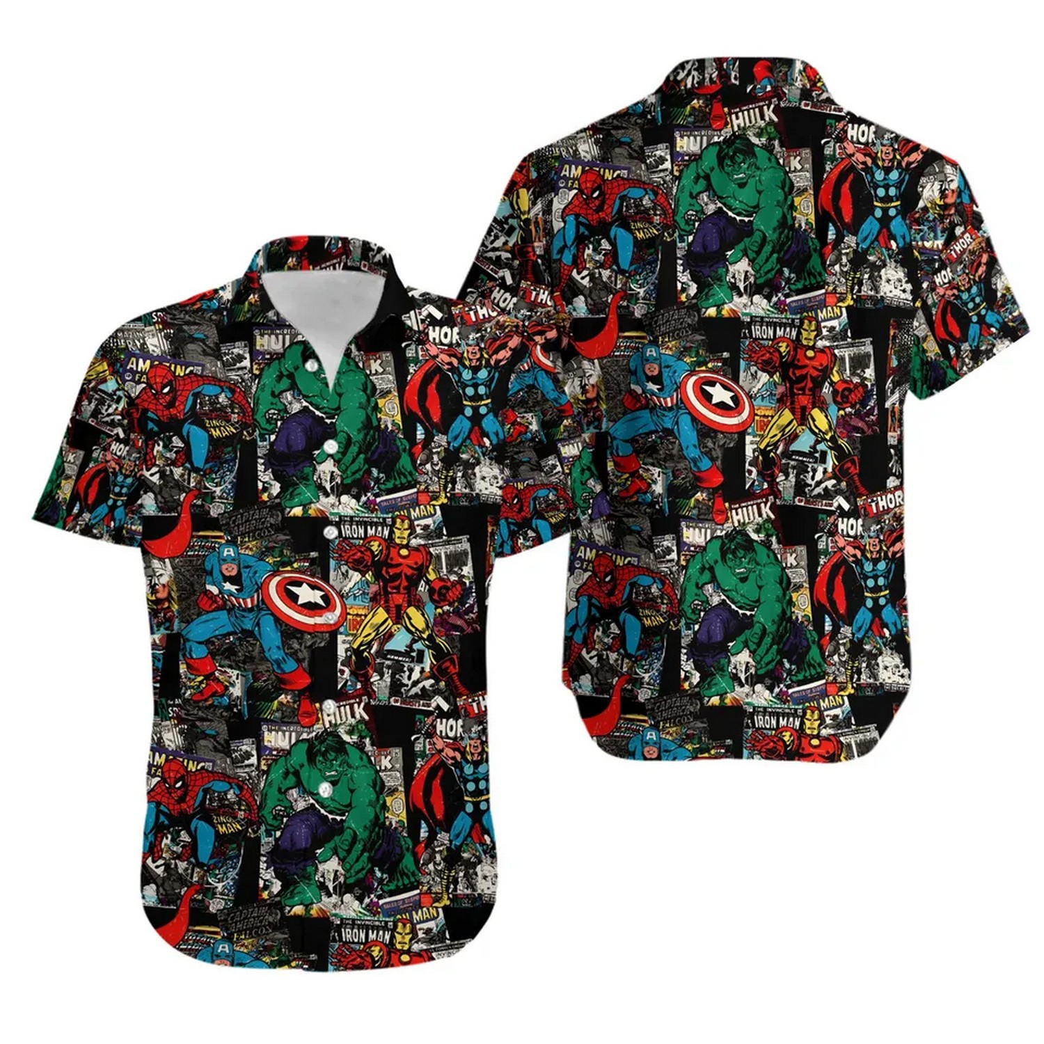 multiple hero marvel avengers hawaii shirt blr4j