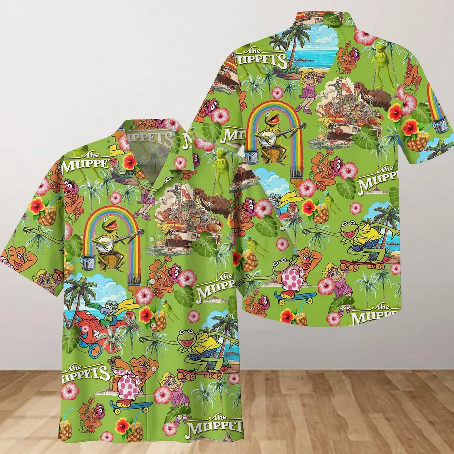 muppet show tropical green hawaii shirt nwwqj
