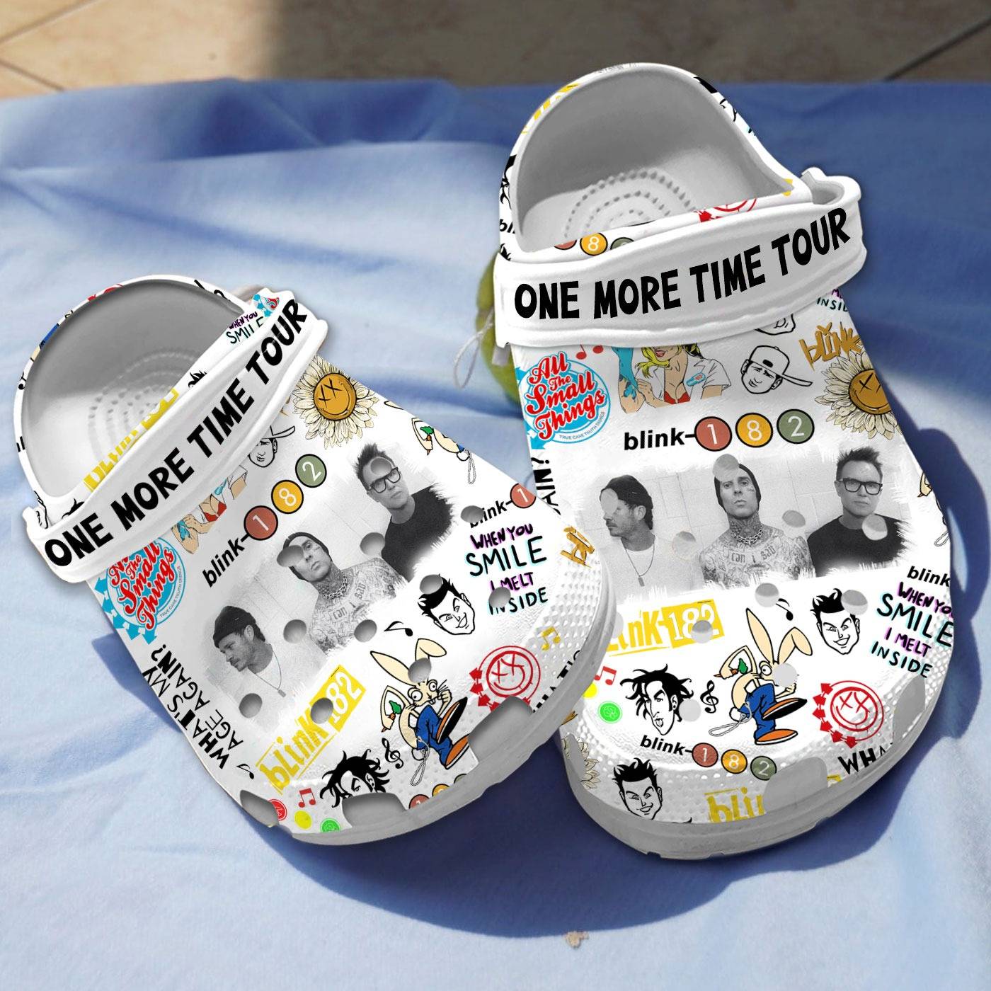 music band blink 182 one more time tour clogs shoes cwr0x