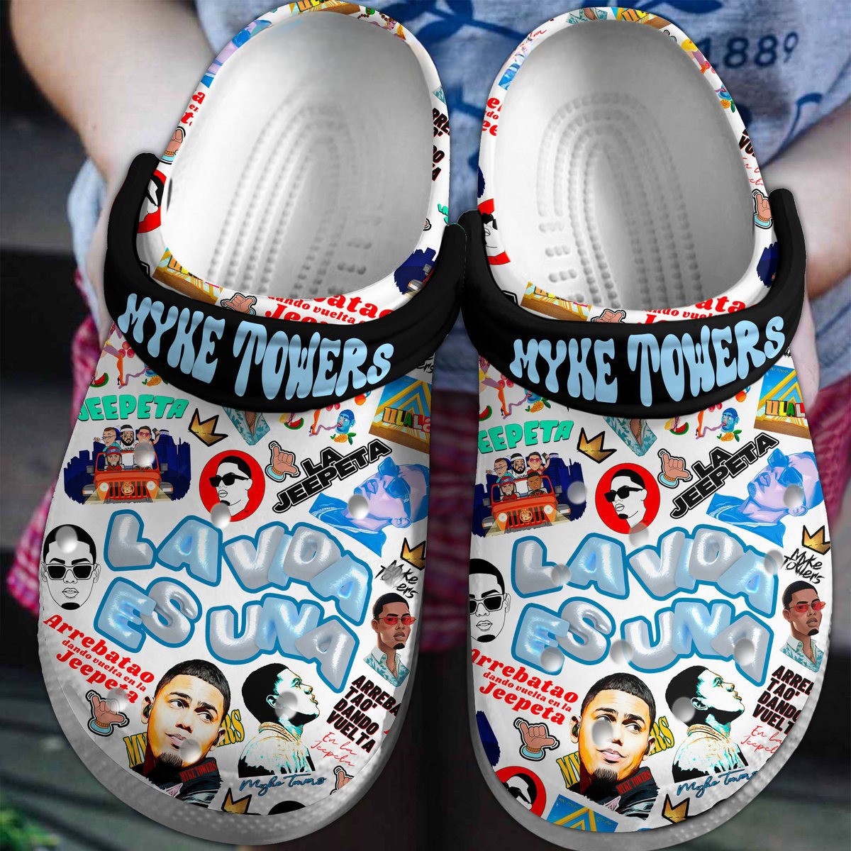 myke towers la vida es una la jeepeta music clogs fast shipping worldwide 6a3im