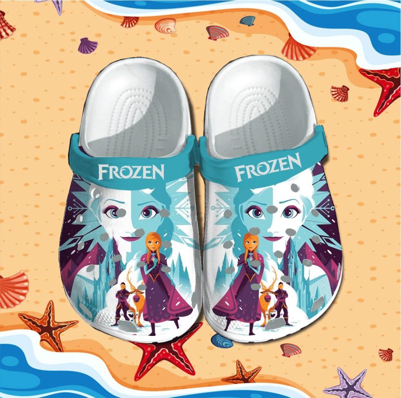 new design beautiful princesses elsa cartoon crocs for kids and adults q9tfy