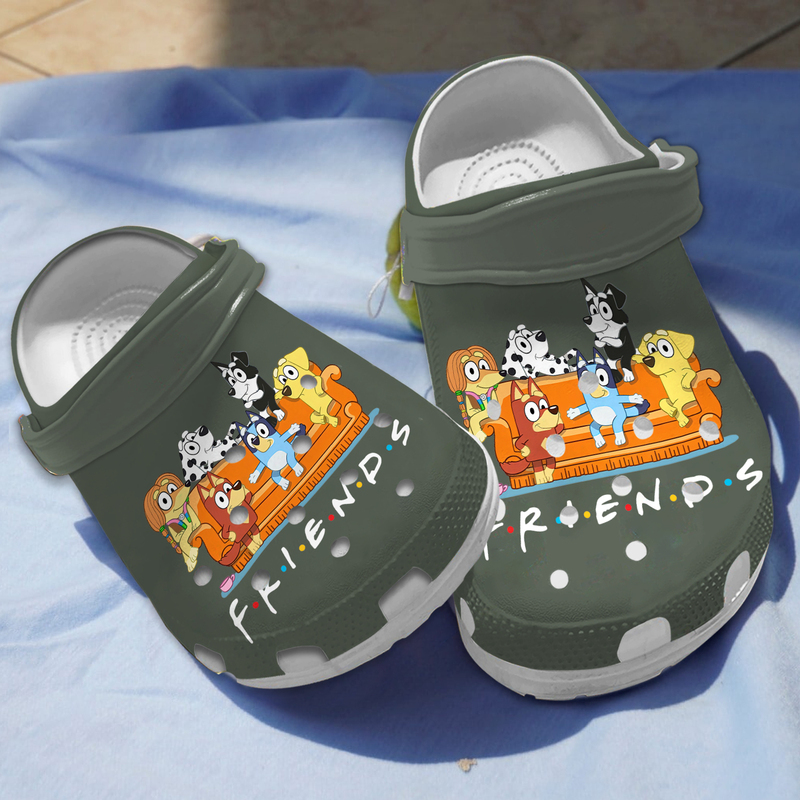 new design bluey friends clogs for kids 26 adults 46jit