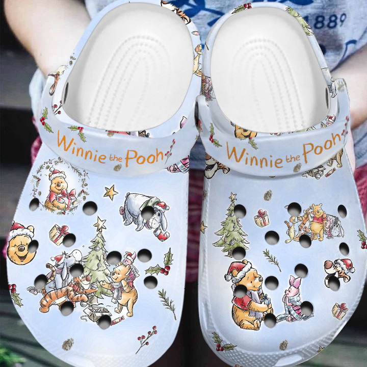 new design crocs winnie the pooh and cute friends christmas clogs 2knnt