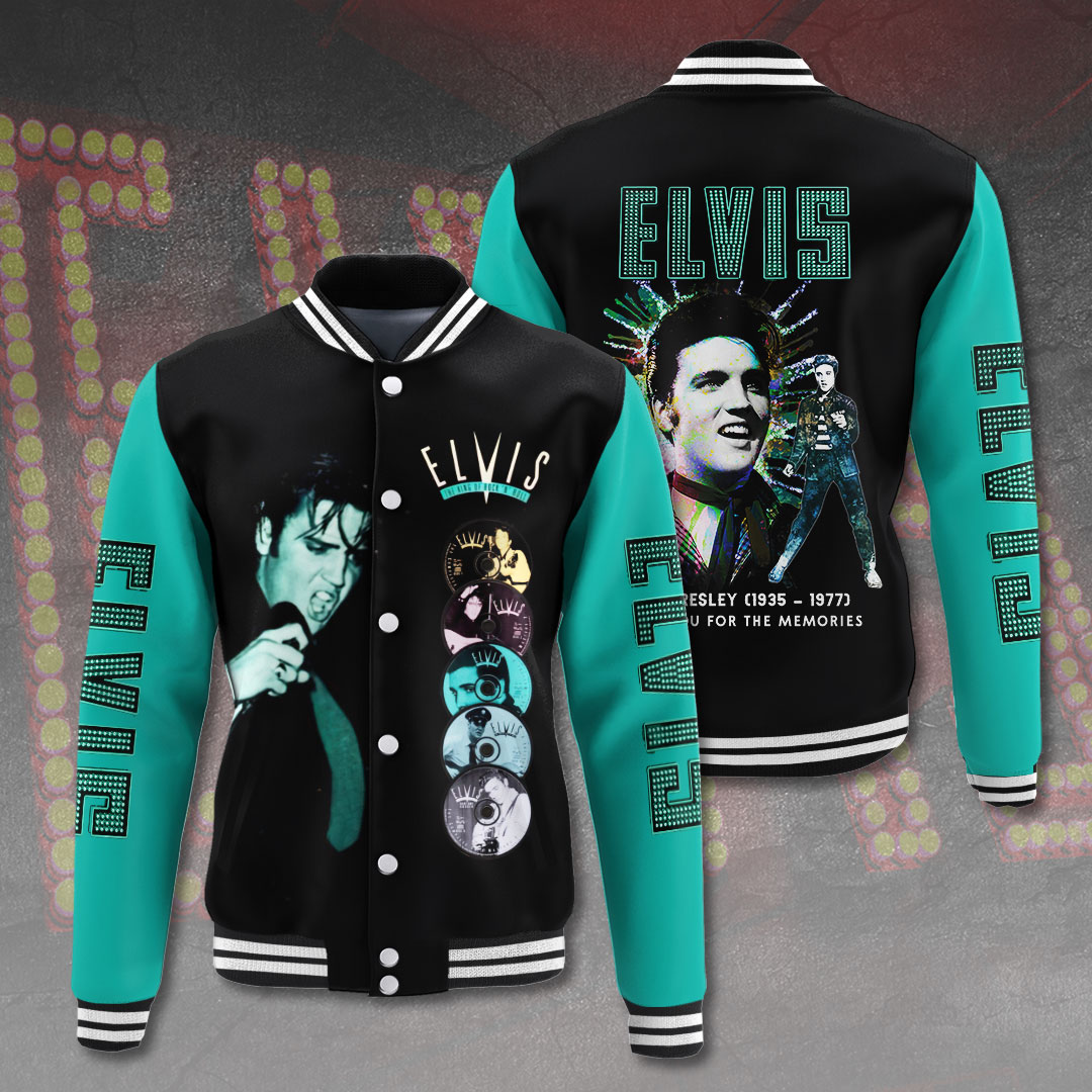 new design elvis presley music king baseball jacket for fans xekif