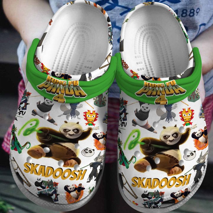 new design kungfu panda 4 cartoon crocs yxorb