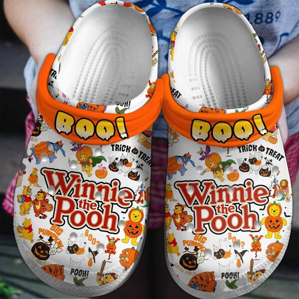 new design of eye catching winnie the pooh halloween crocs 5z6vi