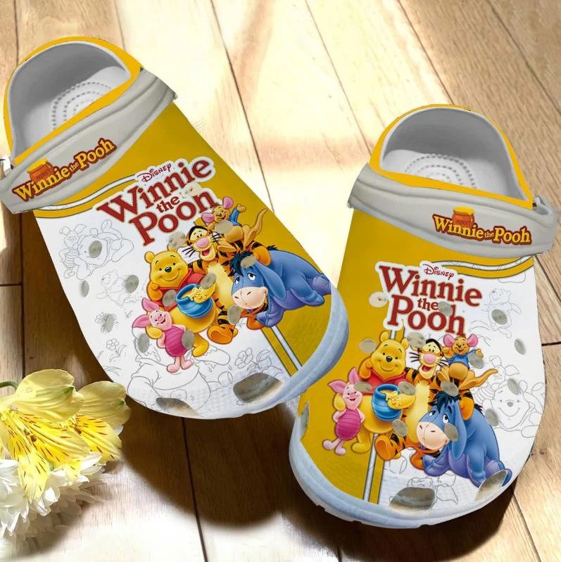 new design pooh bear and friends cartoon crocs lynpp