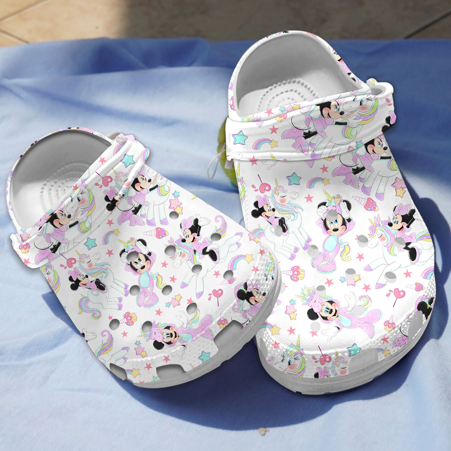 new design pretty minnie mouse unicorn clogs for kids 26 adults tw3do