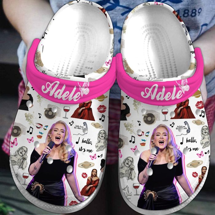 new design singer adele music clogs unique gift for music fans ig9r4